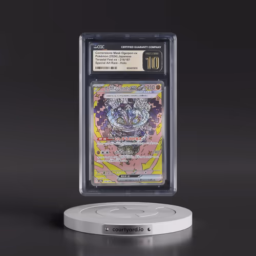 2024 Pokémon Sv8a-Terastal Fest EX #216 Cornerstone Mask Ogerpon EX - Holo Special Art Rare (CGC 10
