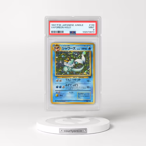1997 Pokémon Jungle #134 Vaporeon - Holo (PSA 9 MINT)