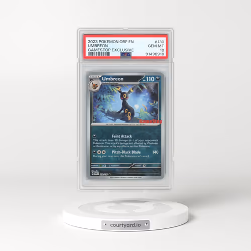 2023 Pokémon Obf EN-Obsidian Flames #130 Umbreon - Gamestop Exclusive (PSA 10 GEM MINT)