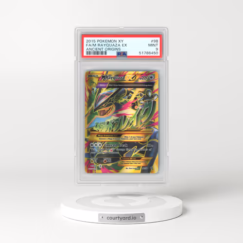 2015 Pokémon XY Ancient Origins #98 M Rayquaza EX - Holo Full Art (PSA 9 MINT)