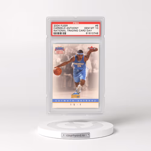 2004 Fleer National Trading Card Day #8 Carmelo Anthony (PSA 10 GEM MINT)