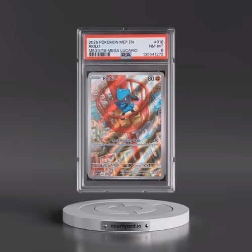 2025 Pokémon Mep EN-Me Black Star Promo #010 Riolu - Mega Evolution Elite Trainer Box-Mega Lucario (