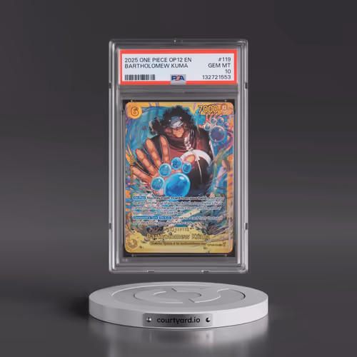 2025 One Piece OP12-Legacy of the Master #119 Bartholomew Kuma (PSA 10 GEM MINT)