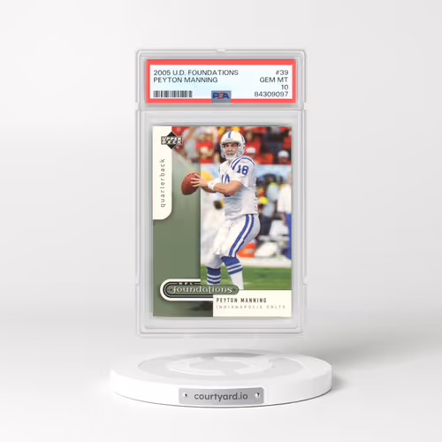 2005 Upper Deck Foundations #39 Peyton Manning (PSA 10 GEM MINT)