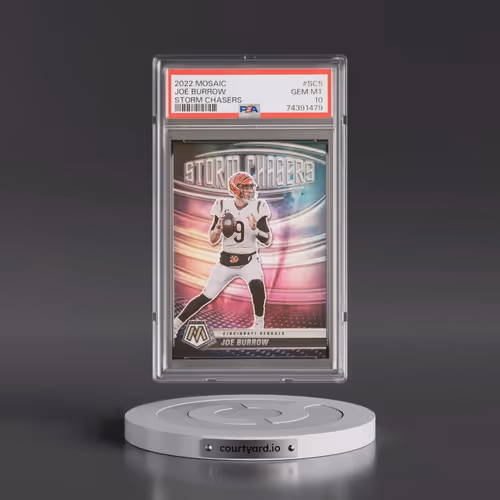 2022 Panini Mosaic Storm Chasers #SC5 Joe Burrow (PSA 10 GEM MINT)