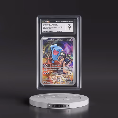 2025 Glory of the Rocket Gang - sv10 #103/098 Team Rocket's Wobbuffet - Art Rare Holo (CGC 9 MINT)