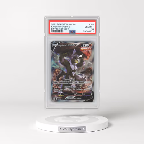2021 Pokémon Sword & Shield Battle Styles #151 Single Strike Urshifu V - Holo Full Art (PSA 10 GEM MINT)