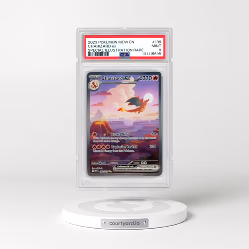 2023 Pokémon Mew EN-151 #199 Charizard EX - Holo Special Illustration Rare (PSA 9 MINT)