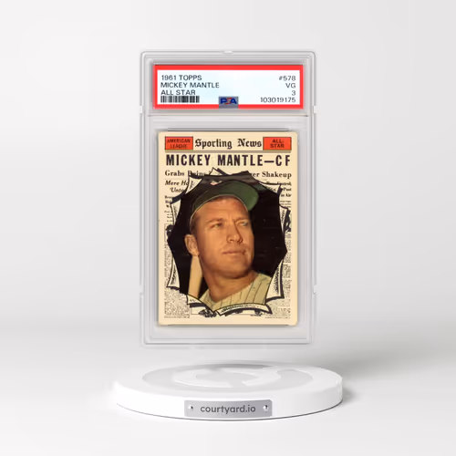 1961 Topps #578 Mickey Mantle - All Star (PSA 3 VG)
