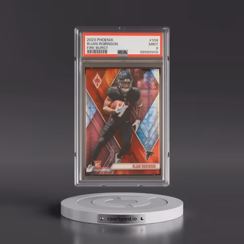 2023 Panini Phoenix #104 Bijan Robinson - Fire Burst (PSA 9 MINT)