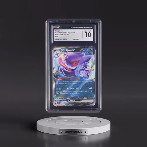 2024 Wild Force #047/071 Gengar ex - Holo (CGC 10 GEM MINT)