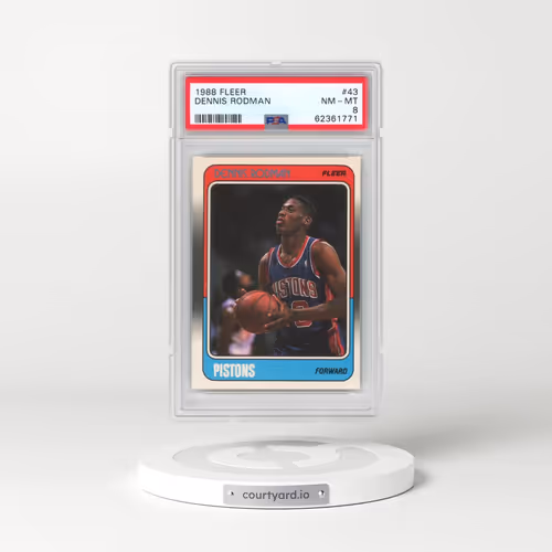1988 Fleer #43 Dennis Rodman (PSA 8 NM-MT)