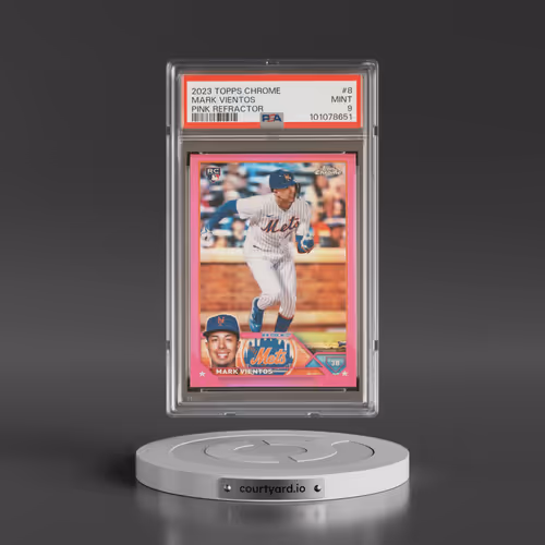 2023 Topps Chrome #8 Mark Vientos - Pink Refractor (PSA 9 MINT)