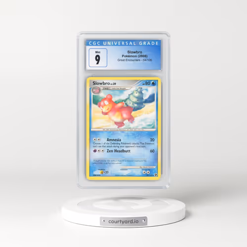 2008 Great Encounters #54/106 Slowbro (CGC 9 MINT)