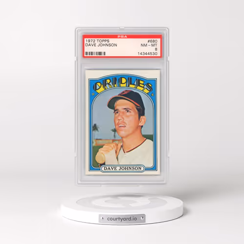 1972 Topps #680 Dave Johnson (PSA 8 NM-MT)