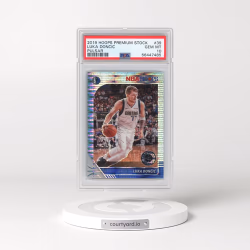 2019 Panini Hoops Premium Stock #39 Luka Doncic - Pulsar (PSA 10 GEM MINT)