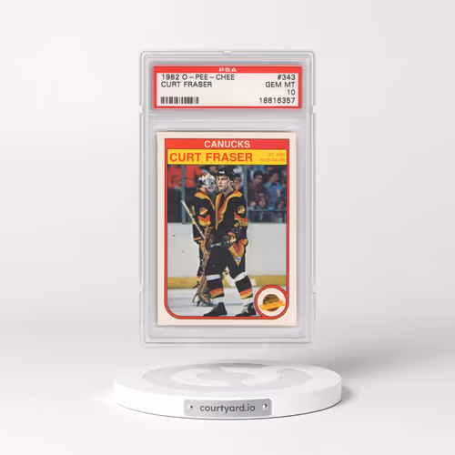 1982 O-Pee-Chee #343 Curt Fraser (PSA 10 GEM MINT)