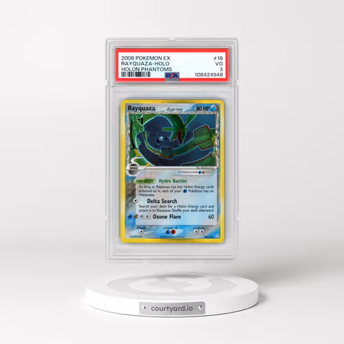 2006 Pokémon EX Holon Phantoms #16 Rayquaza - Holo (PSA 3 VG)