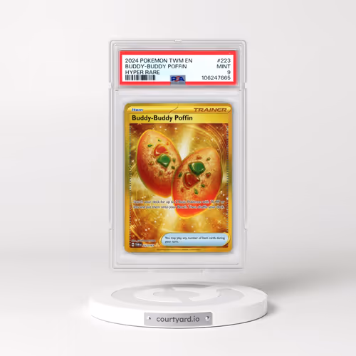 2024 Pokémon Twm EN-Twilight Masquerade #223 Buddy-Buddy Poffin - Hyper Rare (PSA 9 MINT)