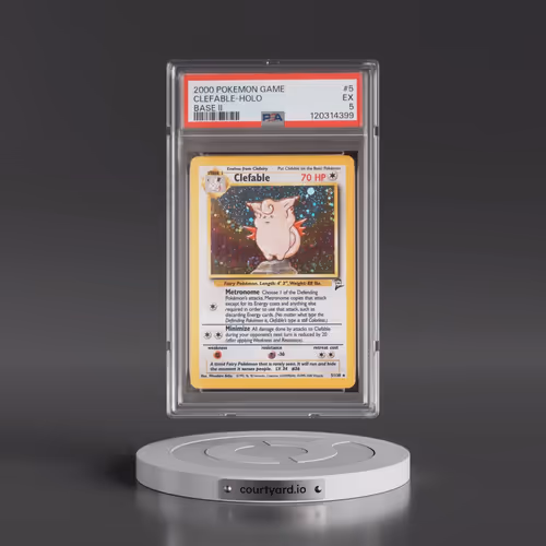 2000 Pokémon Game Base II #5 Clefable - Holo (PSA 5 EX)