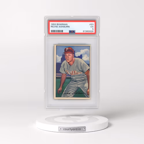 1952 Bowman #53 Richie Ashburn (PSA 5 EX)
