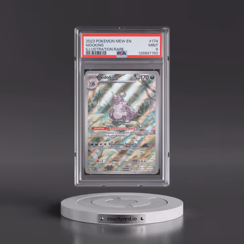 2023 Pokémon Mew EN-151 #174 Nidoking - Illustration Rare (PSA 9 MINT)