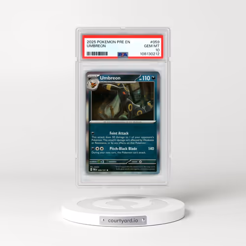 2025 Pokémon Pre EN-Prismatic Evolutions #059 Umbreon (PSA 10 GEM MINT)