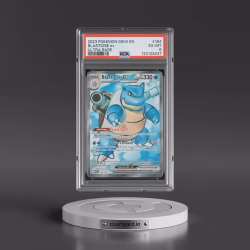 2023 Pokémon Mew EN-151 #184 Blastoise EX - Holo Ultra Rare (PSA 6 EX-MT)
