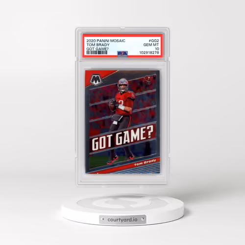 2020 Panini Mosaic Got Game? #GG2 Tom Brady (PSA 10 GEM MINT)