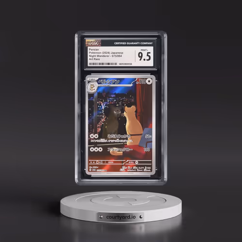 2024 Pokémon Sv6a-Night Wanderer #075 Persian - Art Rare (CGC 9.5 MINT+)