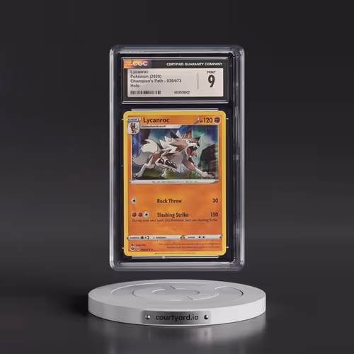 2020 Champion's Path #030/073 Lycanroc - Holo (CGC 9 MINT)