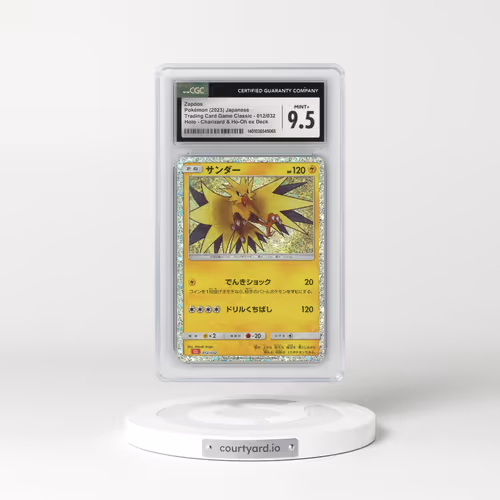 2023 Trading Card Game Classic - CLF, CLL, CLK #012/032 Zapdos - Holo Charizard & Ho-Oh ex Deck - CLL (CGC 9.5 MINT+)