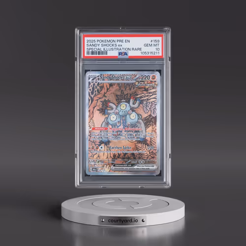 2025 Pokémon Pre EN-Prismatic Evolutions #159 Sandy Shocks EX - Holo Special Illustration Rare (PSA