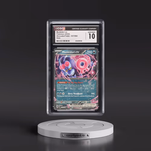 2024 Pokémon Sfa EN-Shrouded Fable #037 Munkidori EX - Holo (CGC 10 GEM MINT)