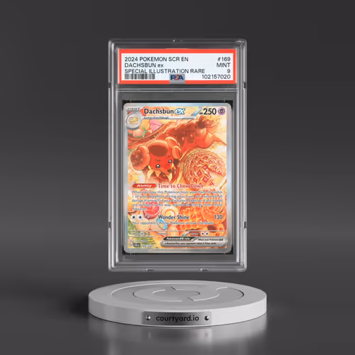 2024 Pokémon Scr EN-Stellar Crown #169 Dachsbun EX - Holo Special Illustration Rare (PSA 9 MINT)