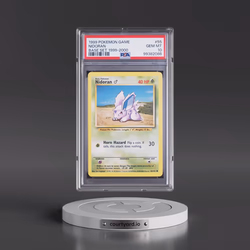 1999 Pokémon Game #55 Nidoran - Base Set 1999-2000 (PSA 10 GEM MINT)