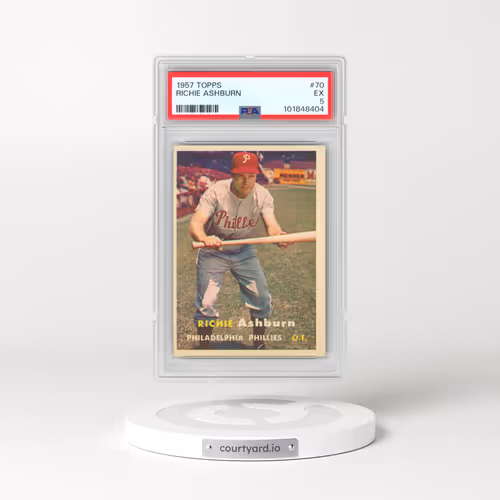 1957 Topps #70 Richie Ashburn (PSA 5 EX)