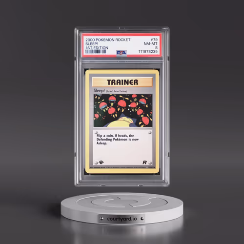 2000 Pokémon Rocket #79 Sleep! - 1st Edition (PSA 8 NM-MT)