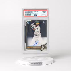 2022 Bowman Chrome Prospect Autographs #CPAJP Junior Perez (PSA 9 MINT)
