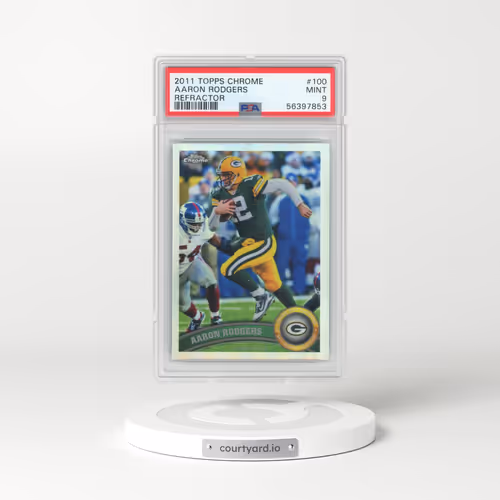 2011 Topps Chrome #100 Aaron Rodgers - Refractor (PSA 9 MINT)
