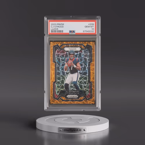 2023 Panini Prizm #339 CJ Stroud - Lazer Prizm (PSA 10 GEM MINT)