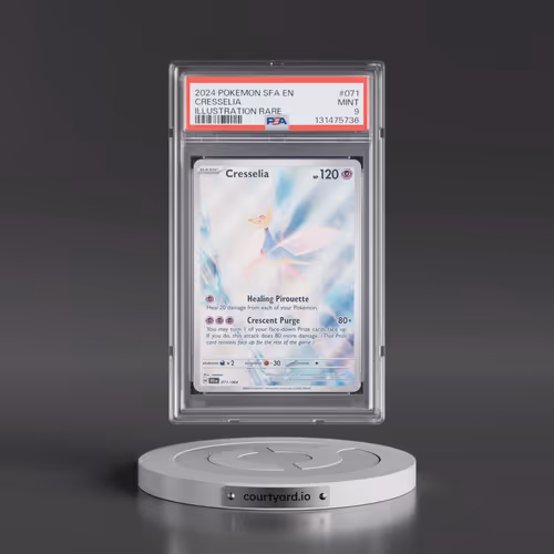 2024 Pokémon Sfa EN-Shrouded Fable #071 Cresselia - Illustration Rare (PSA 9 MINT)