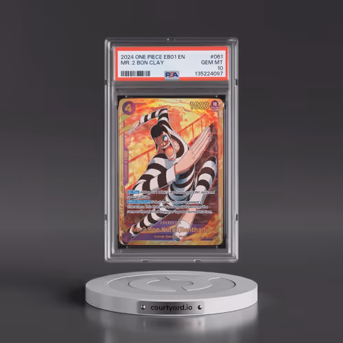 2024 One Piece Extra Booster -Memorial Collection #061 Mr. 2 Bon Clay (PSA 10 GEM MINT)