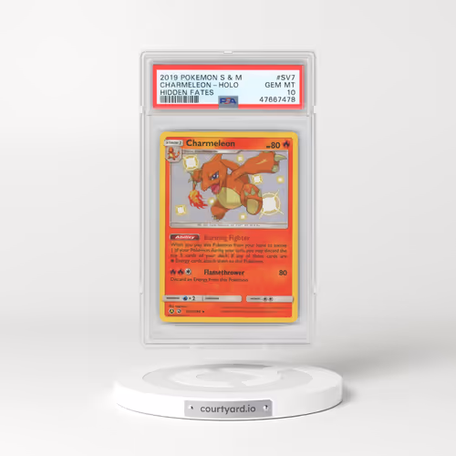 2019 Pokémon Sun & Moon Hidden Fates #SV7 Charmeleon - Holo (PSA 10 GEM MINT)