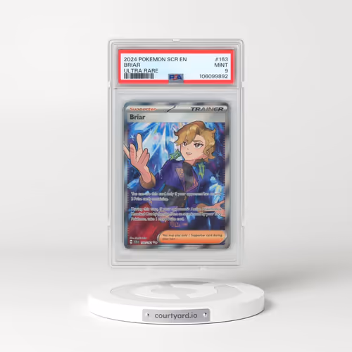 2024 Pokémon Scr EN-Stellar Crown #163 Briar - Ultra Rare (PSA 9 MINT)