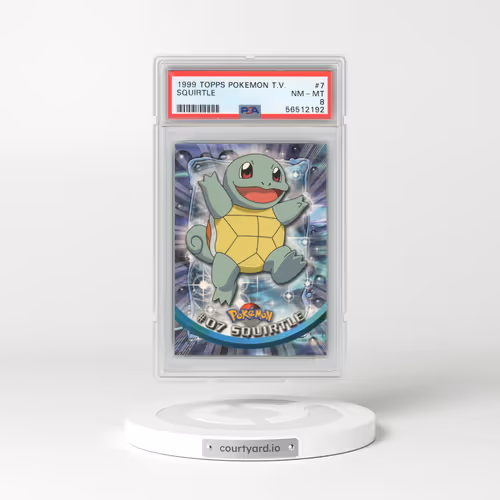 1999 Topps Pokémon TV #7 Squirtle (PSA 8 NM-MT)