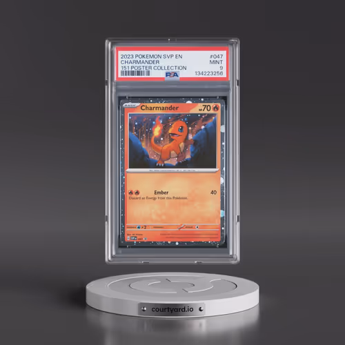 2023 Pokémon Svp EN-SV Black Star Promo #047 Charmander - 151 Poster Collection (PSA 9 MINT)