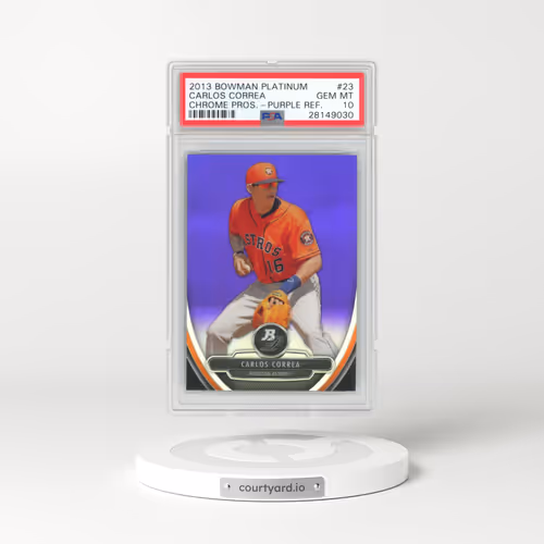 2013 Bowman Platinum Chrome Prospects #23 Carlos Correa - Purple Refractor (PSA 10 GEM MINT)