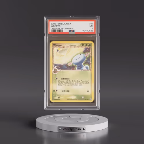 2006 Pokémon EX Dragon Frontiers #71 Wooper (PSA 7 NM)