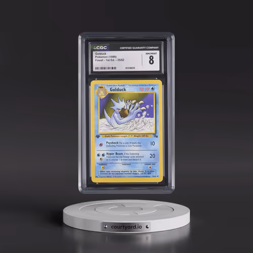 1999 Fossil #35/62 Golduck - 1st Edition 1st Edition (CGC 8 NM-MT)